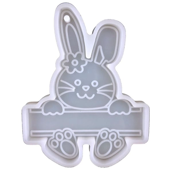 Easter Day Series Charms Key Pendant Dekorativ silikonform for hjemmeinnredning Clear 2