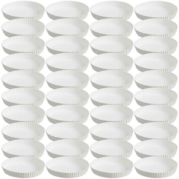 150 st Dricksglaslock Stapelbara Papperslock Pappersmugglock Dammtäta Mugglock White 7.00X7.00X1.50CM