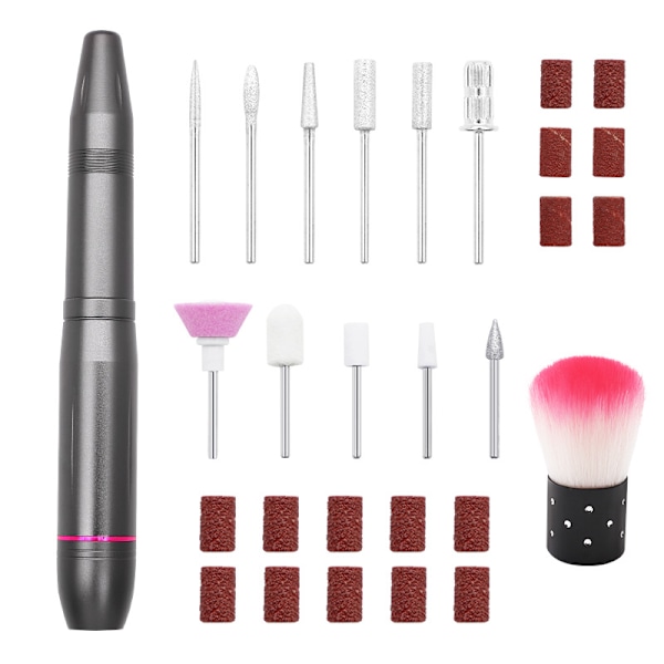 Nagelslipmaskin, professionell elektrisk nagelfil för nagelkonst, wi