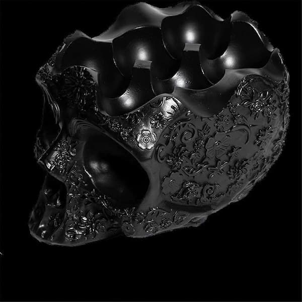 Gothic Halloween Skull Rack Resin Craft Egg Rack Black
