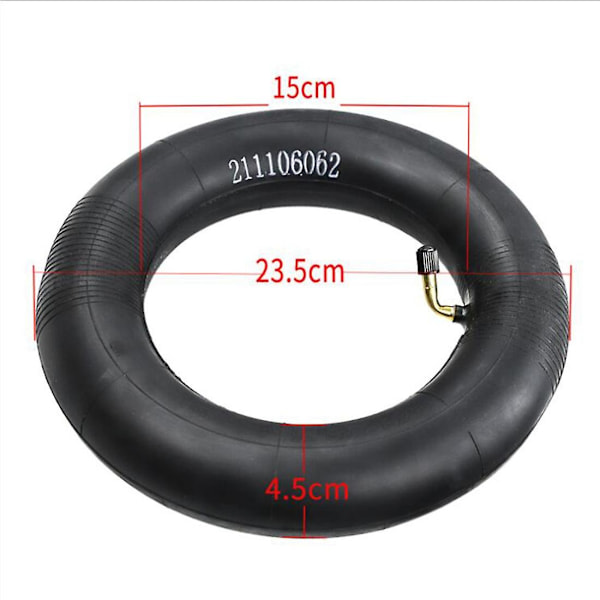 2 stk. Innertube Universal 10x2.5/10x2.75 Slange med Bøyde Ventil 45 Grader Ventil for 10 Tommer