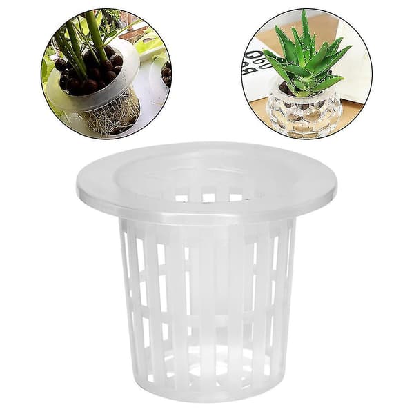 10 st/set Andningsbar Hydroponisk Plastkorg för Trädgårds- och Balkongplantering 5 5