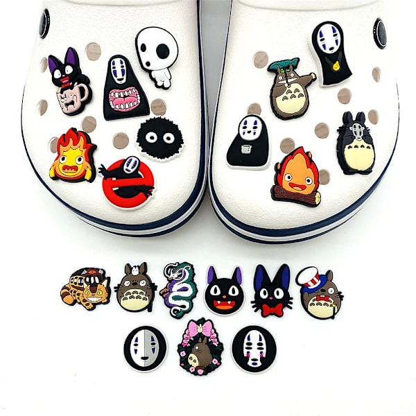 20 kpl Anime Spirited Away -sarjan hahmokorukoristeita Crocs-puukenkäsandaaleihin Koristetarvikkeet Lahjat