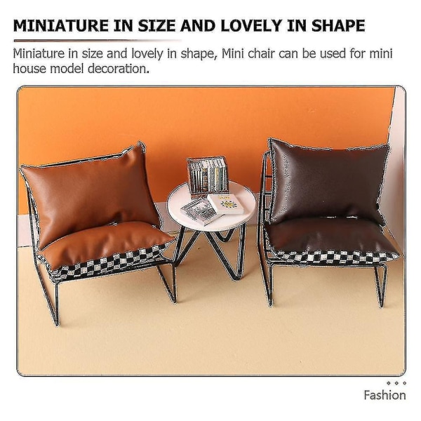 Miniatyyri tuoli Mini Dolls Furniture Mini House Ruokailutuoli Malli Miniatyyri talon huonekalut