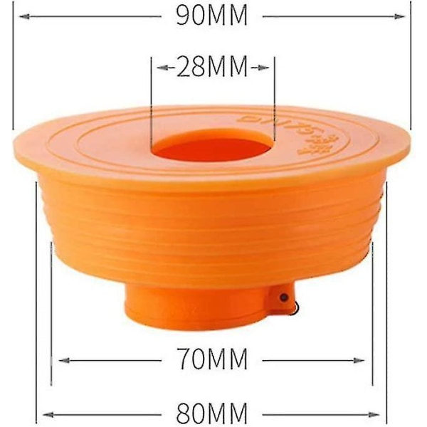 Silikon Anti-lukt tilbakestrømningsfelle Avløpsfelle Kloakkrørforsegling for hjemmevaskemaskin (75 mm) Shibaod