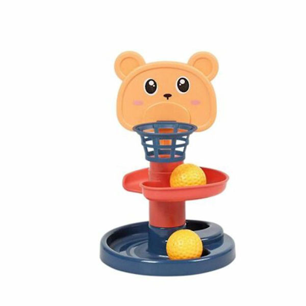 Boll Drop Roll Swirling Tower Childern Pedagogiska Förskola Spin Track Leksak Set 2 Layers and 2 Balls