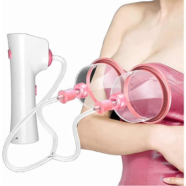 Elektrisk brystmassasjeapparat Multifunksjonell brystforstørrelsesinstrument Kopforstørrer Double cup large (13.5cm)