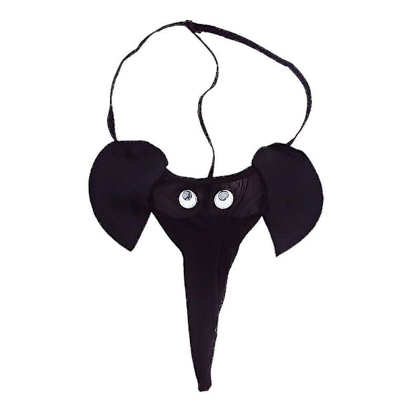 Herr Novelty Elefant G-string Trosor Stringkalsonger Underkläder Lingerie Flerfärgad Valfri Black