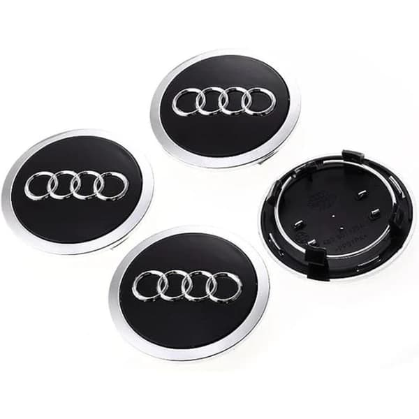 Senterkopper for AUDI 60mm 4-pakning grå gray_nzywt grå gray grey 80