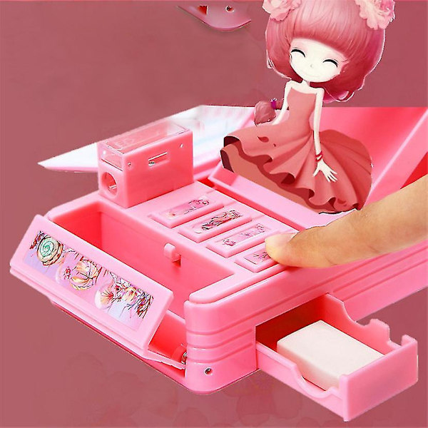 Etui à crayons Estojo Escolar Password Pen Case Licorne Kawaii Etuis à crayons multifonctionnels Boîte à crayons K