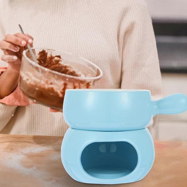 Keramisk ostfondue smältgryta set för köksbruk 1 set