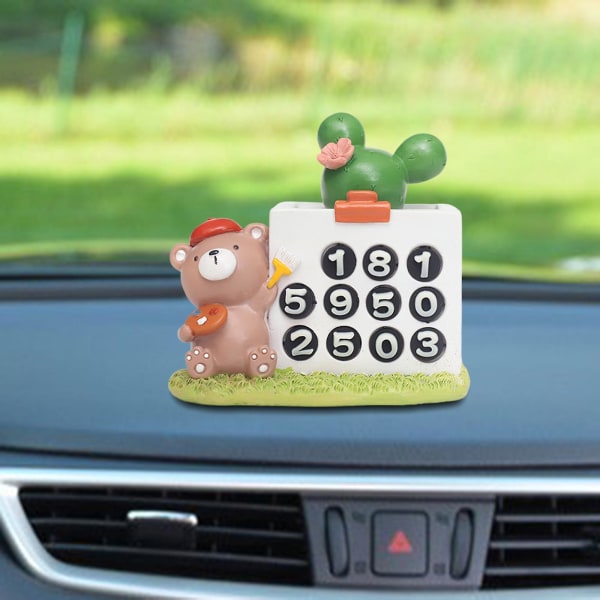 Auton kojelauta-koriste Bonsai-koriste kodin sisustukseen Auto Gifts Bear