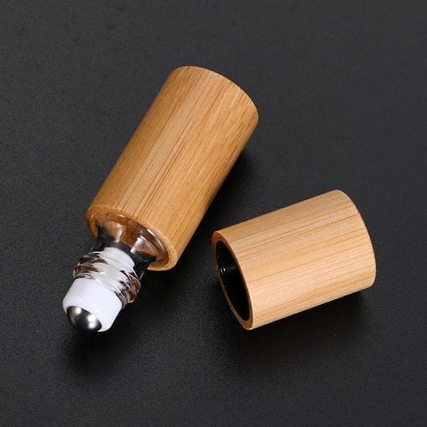 Bambu rullapullot 6 kpl 5 ml säilytykseen sileillä rullapalloilla