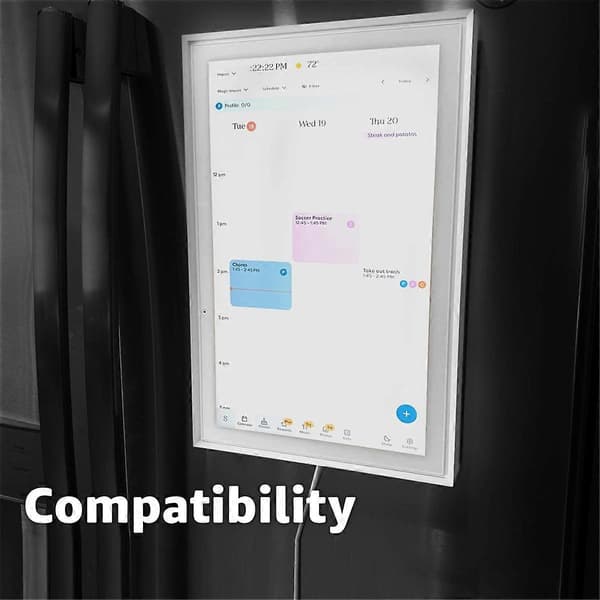 Magnetisk køleskabsholder til Skylight 15 tommer kalender Black