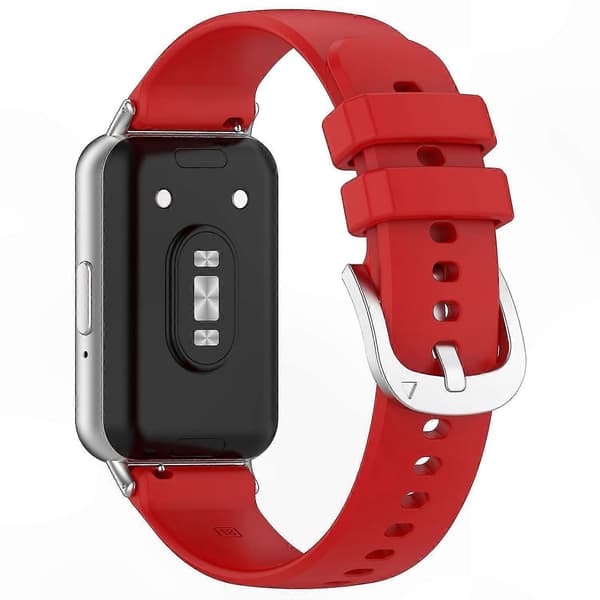 Blød silikone erstatningsrem til fitness-tracker-kompatible enheder Red