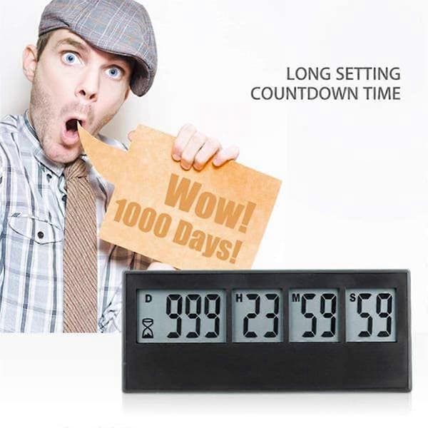 Digital Nedtællingsdage Time Meter 999 Dage Nedtælling