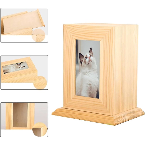 Bestselger kjæledyr urne | Kjæledyrurner for hunder eller katter Ask - personlig fotoramme Kjæledyrkremeringsurner Kjæledyrminnesmerke Katt Hundminneboks