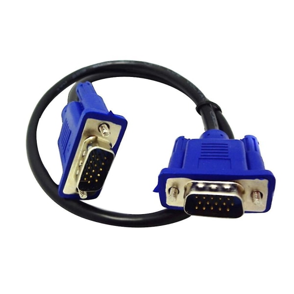 30cm VGA-forlengelseskabel hann til hann for PC-datamaskin, skjerm, projektor