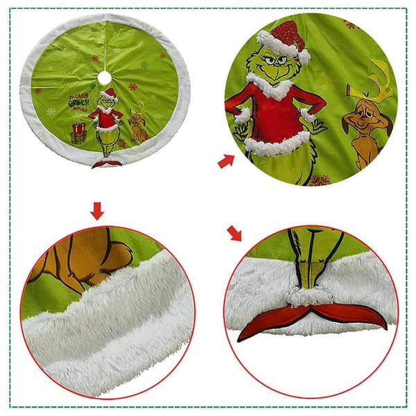 81 cm Julgransmatta The Grinch Julgolvmatta Dekorationer
