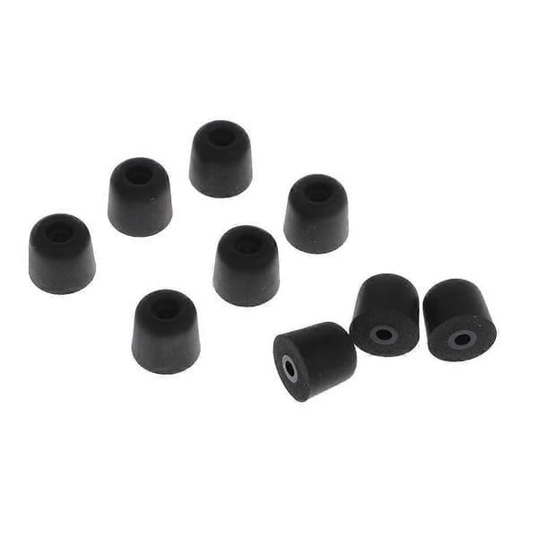 10x 3,0 mm Eard Memory Foam Ørepropper for In-Ear Hodetelefon Svart black