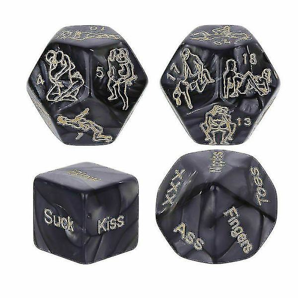 4/6 st vuxenpar kärlekstärning glöd roliga tärningar position tärningar kärleksspel leksak 4PCS
