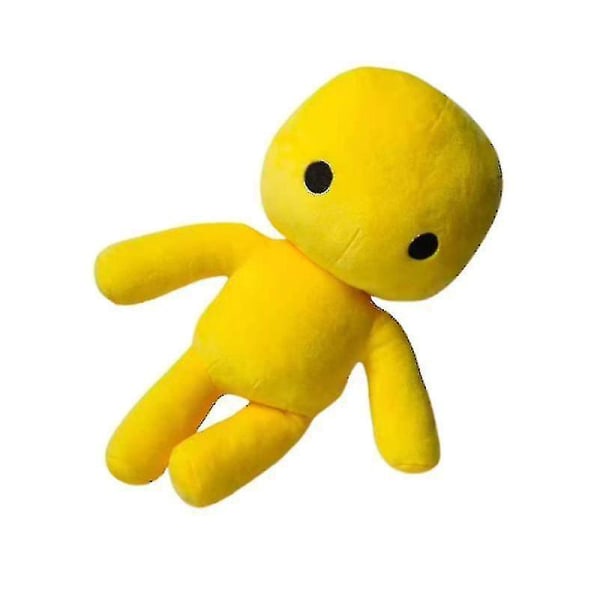 1 stk. Swing Life plys bamse udstoppet tegneserie spil plys bamse sød beroligende klude legetøj dekorativ gave til børn (gul) Hy