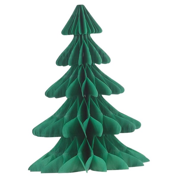 1/2st Julgran Tomtehatt Honeycomb Hängande dekoration Festbordsprydnader Christmas Tree 1Pc