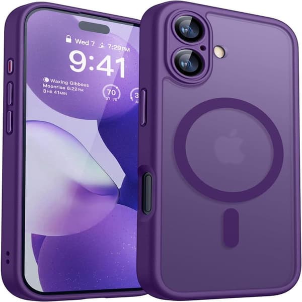 Magnetic Case for iPhone 17 (6.3\"), Upgraded [Full Camera Protection] [MagSafe Compatible] Shockproof Protective Case