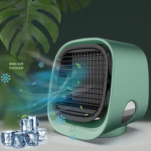 Modern Mini Luftkjøler USB AC / Vifte Luftfukter - Grønn Grønn