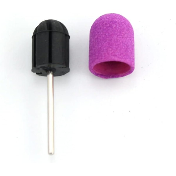 Lilla plast neglekunst slibehætter - 20 stk, 16x25 mm, til tilbehør til manicure pedicure fræsning