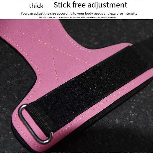 Träningshandskar Herr Pull-Ups Push Mikrofiber Handleddsstöd Hårda Drag Kraft Pink