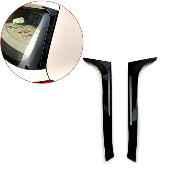 Blank spoiler bakre fönster sida vinge tak för Golf 6 Golf Mk6 glänsande svart