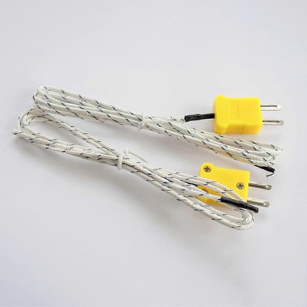 Mini Typ K Termoelementkontakt Hane Plugg Adapter Hög Temperatur 120℃ (248℉) för Termoelementsensorprober