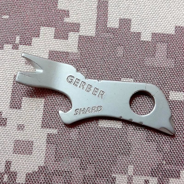 7 i 1 Utomhus Titanium Gerber Survival Shard Nyckelring Multiverktyg