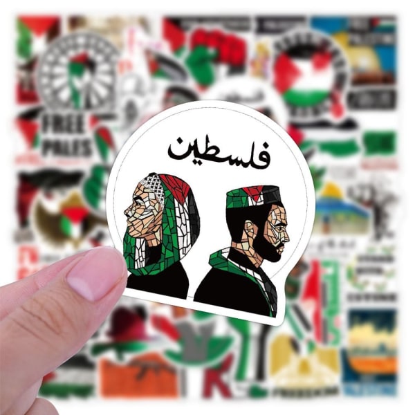 2-pak 50 stk Palæstina klistermærker gratis land klistermærke gave til motorcykel bil cykel kuffert