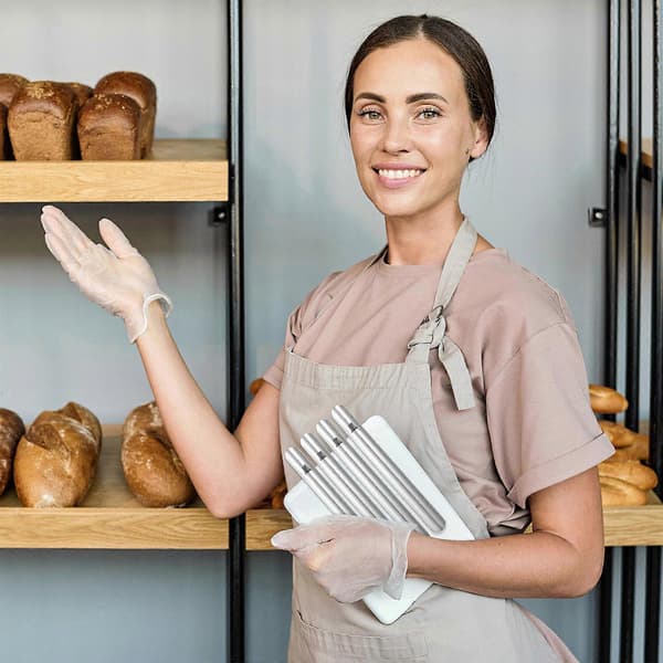 5 stk. krummeskraber i rustfrit stål, krummeskraber til disk, krummeskraber til restaurant