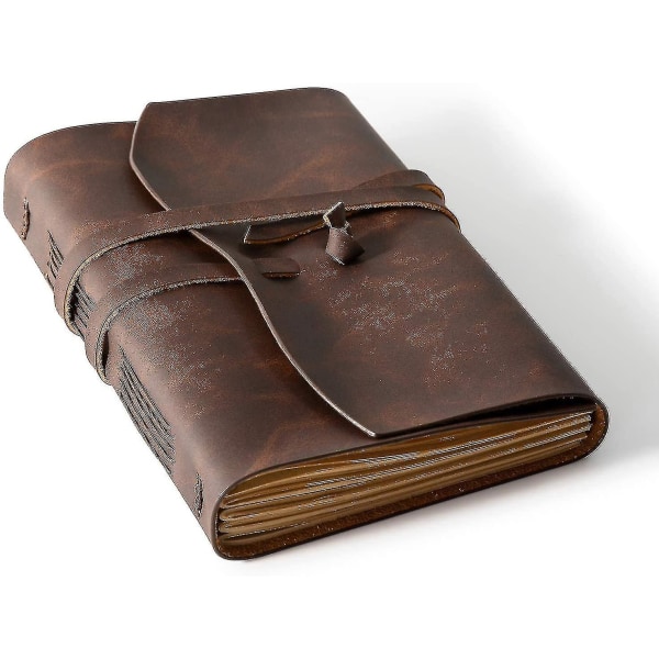 Läderjournal Notebook - Premium Läderbundet Journal För Män