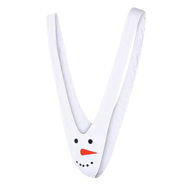 Sexig herr jul snögubbe ren mankini trosa string kalsonger skämt & skämt fancy cosplay underkläder White Snowman