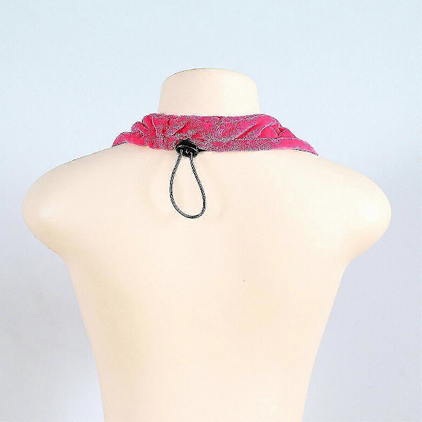 Dame Tata Håndklæde BH Crop Neck Wrap Lingeri Solid Fløjl Polyester A Red M