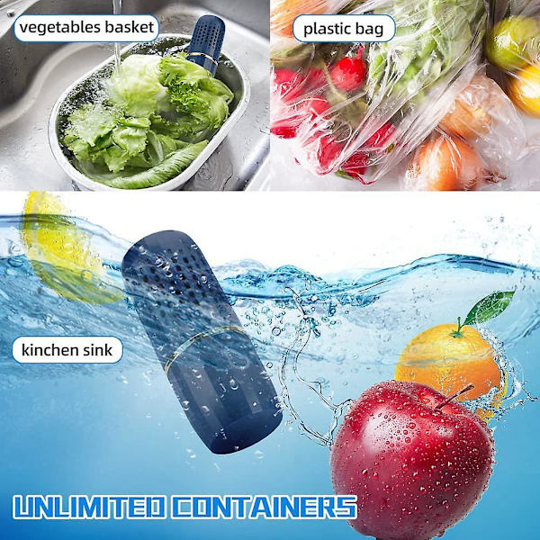 Frukt- og grønnsaksvaskemaskin, rengjøringsapparat, USB-oppladbar matrenser, automatisk husholdning