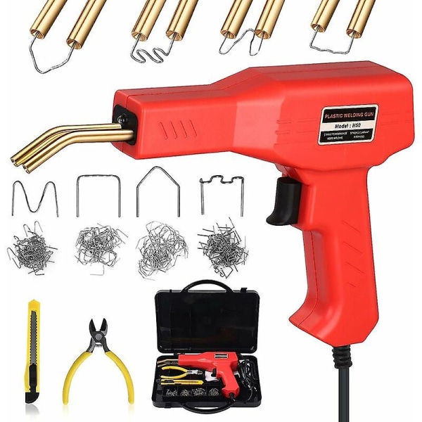 50w Car Bumper Welder Tools, Plastic Welding Machine, Car Bumper Repair Kit Hot Staples Machine With 200 Pcs Staples