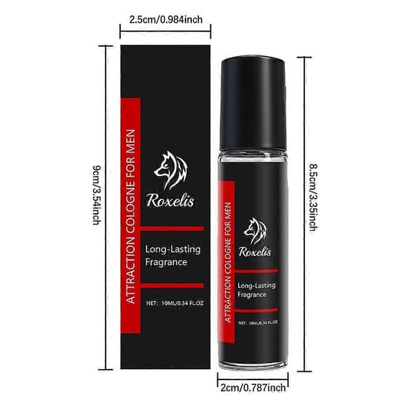 Manlig feromonparfym 10ML/0.34 FL.OZ Cologne för män C0A7 10ml Svart