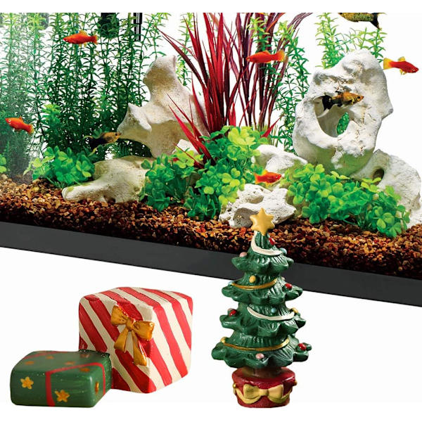 Håndværk dekoration akvarium ornament harpiks jul