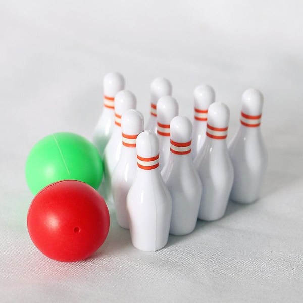 Miniatyr möbler leksak dockhus DIY dekoration tillbehör mini bowling simulering sport