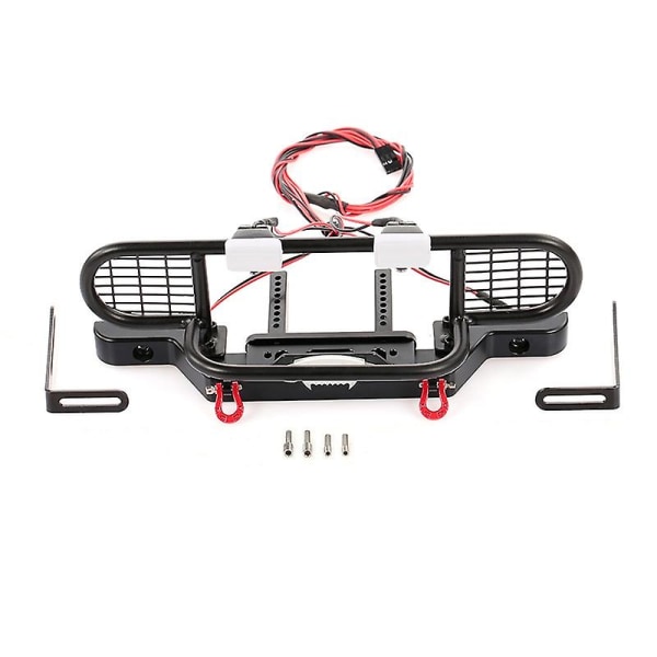 for TRX4 Metal Front Camel Trophy Bumper med lys til 1/10 RC Crawler Car TRX4 -4