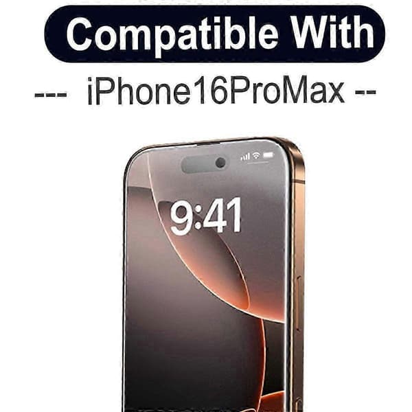 2025 iPhone 16 Pro Max härdat glas - skärmskydd transparent iPhone 16 Pro Max
