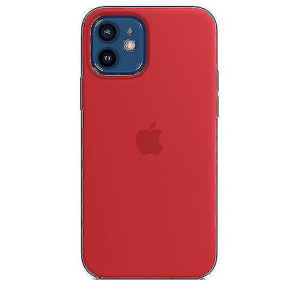 Silikone telefoncover med Magsafe til Iphone 12 & 12 Pro Red