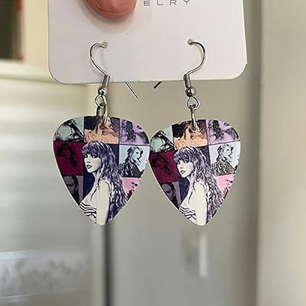 Womens Taylor Swift Charm Øreringe Musik Elsker Gave Swiftie Tøj Smykker Tilbehør Fan Gaver A
