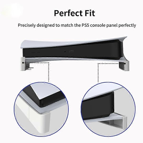 Til PS5 Base Stand Host Konsol Horisontal Holder Spil Bærende Display Dock Beslag til Playstation 5 Tilbehør White