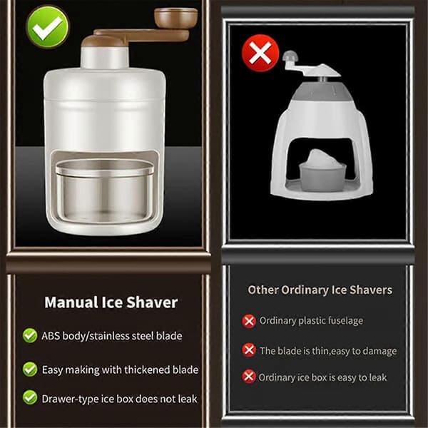 Husholdnings Mini Isbarbermaskin Knuser Bærbar Isbarbermaskin